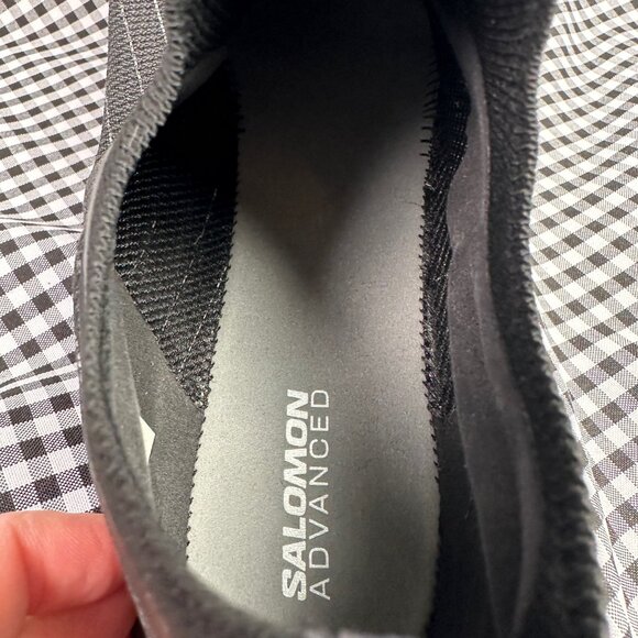 Salomon Pulsar Reflective Advanced All Black Slip On Sneaker Shoe Women's 9.5 - Picture 7 of 8